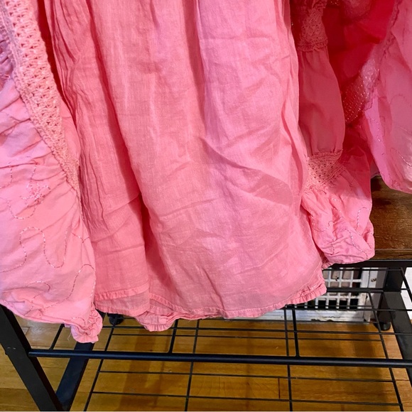 Soho Clothing Co. long embroidered pink dress M - Picture 7 of 12